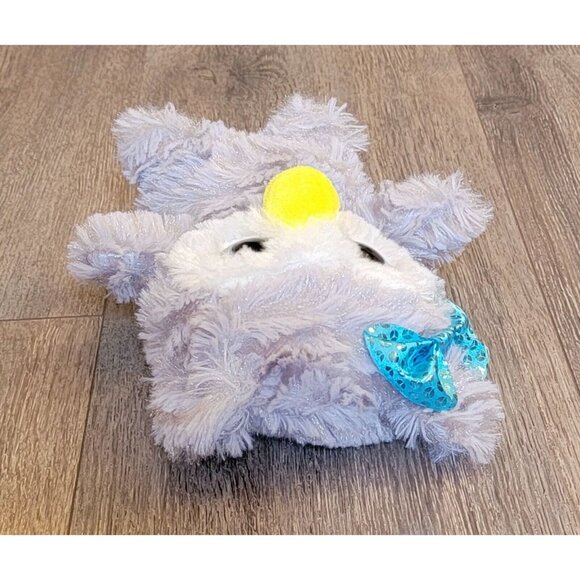 MTY Gray Owl Blue Bow Glitter Eyes Plush Stuffed Animal Toy 8" - Picture 3 of 9